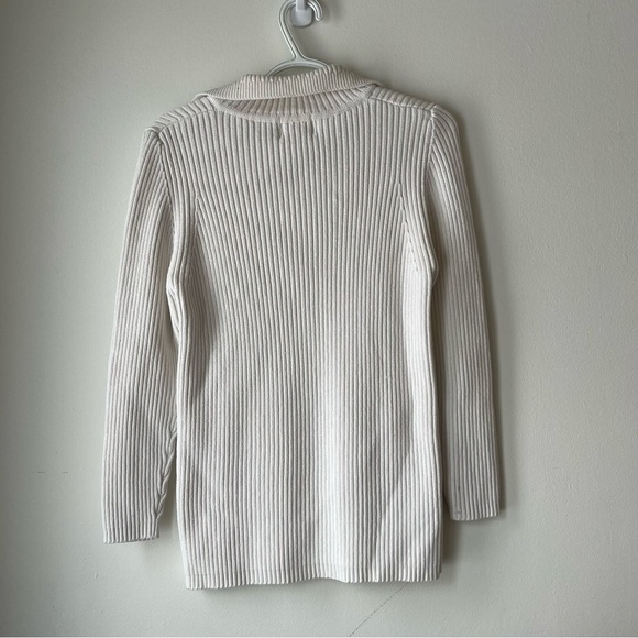 Vintage Braemar by Jeremy Scott Ribbed Knit Sweater – Size Medium 100% Cotton - Picture 5 of 5